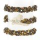 Small beads amber bracelet